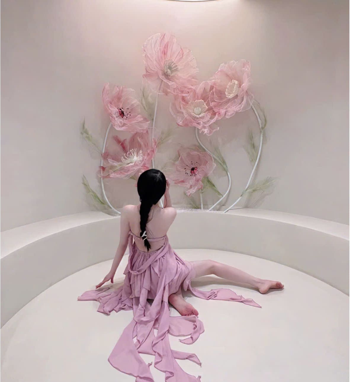 Sét hoa anh đào giấy nhún XH012 – Tuyệt tác decor khổng lồ cho không gian sang trọng 9 Bộ sét hoa anh đào giấy nhún XH012 được thiết kế thông minh để dễ dàng lắp đặt