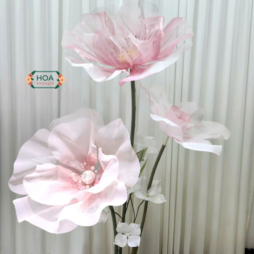 Sét hoa anh đào giấy nhún XH012 – Tuyệt tác decor khổng lồ cho không gian sang trọng 11 Sự tinh tế này dễ dàng tạo ra những “góc nghệ thuật” riêng biệt