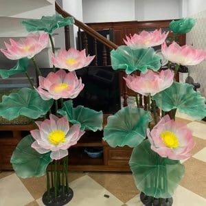 Sét hoa sen khổng lồ vải voan-XH027