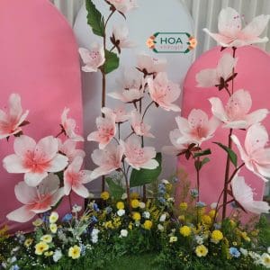 Sét hoa anh đào giấy nhún XH012 – Tuyệt tác decor khổng lồ cho không gian sang trọng 7 Sét hoa anh đào giấy nhún XH012 – Tuyệt tác decor khổng lồ cho không gian sang trọng - Ảnh 2