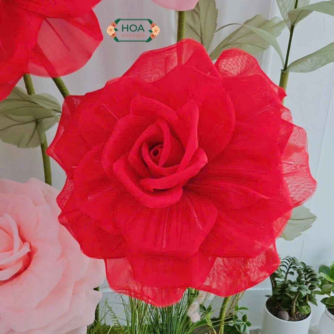 Sét hoa vải voan cao cấp XH032 13 Bạn có thể bổ sung thảm hoa lụa mini để tạo nên một khu vườn nhỏ hoàn chỉnh