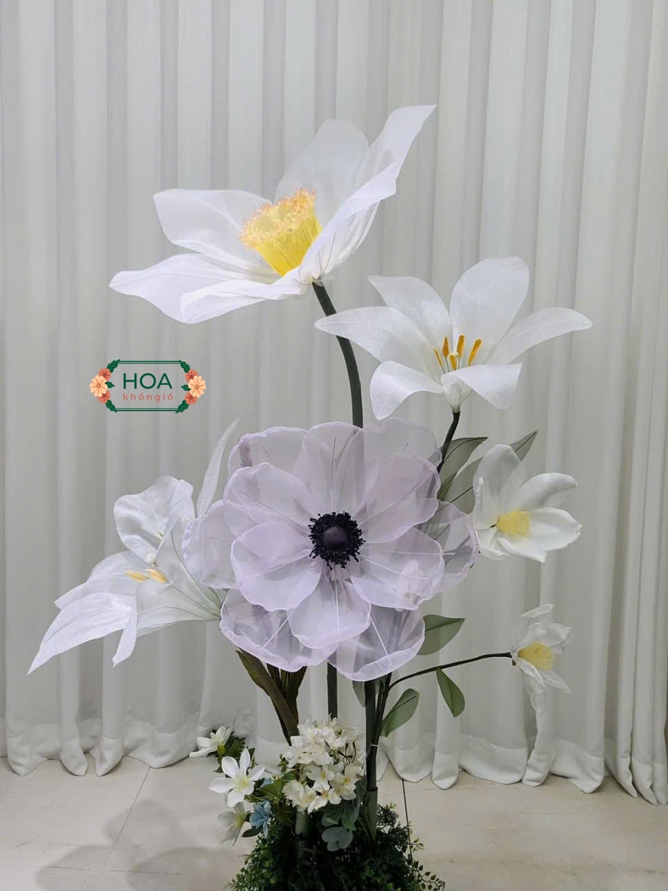 Cụm hoa vải voan XH30: Lựa chọn trang trí đẳng cấp và rực rỡ