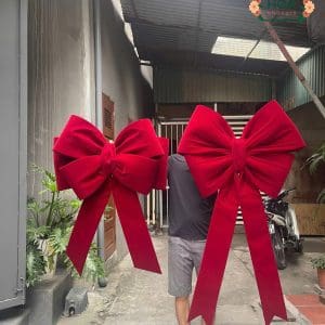 Nơ khổng lồ màu đỏ xh051 trang trí 11 Sản phẩm được làm từ chất liệu cao cấp, bền đẹp, nhẹ và dễ lắp đặt