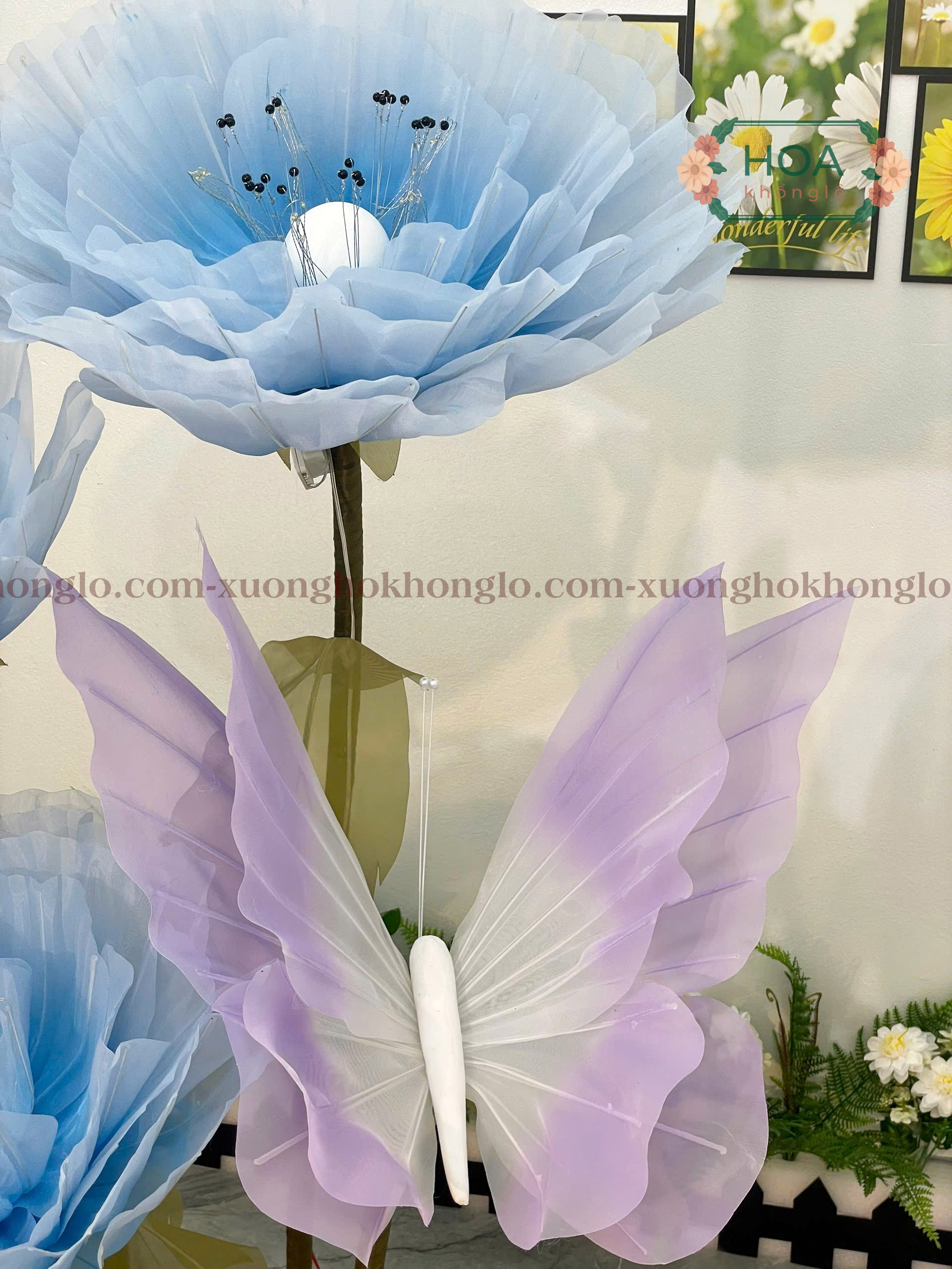 Cụm hoa điện khổng lồ HC106 24 106 5 | Xưởng hoa khổng lồ Handmade giá rẻ | Hoa thủ công khổng lồ