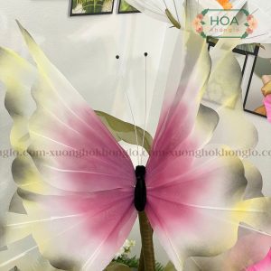 Hoa hồng bằng vải Voan có đèn điện HC108 16 Hoa hồng bằng vải Voan có đèn điện HC108 - Ảnh 6